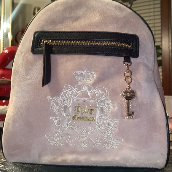 JUICY COUTURE Pink Brown Backpack! - Picture 7 of 10